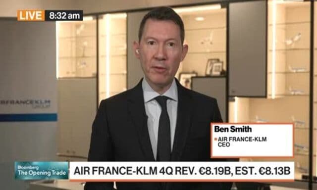 Air France-KLM CEO Ben Smith speaks to Bloomberg TV after earnings