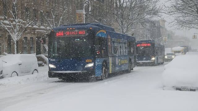 NYC Transit System Is Running, Despite 15 Inches of Snow
