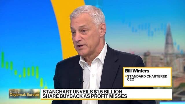 StanChart CEO Winters Says Bank 'Not Missing a Beat' After CFO Exit