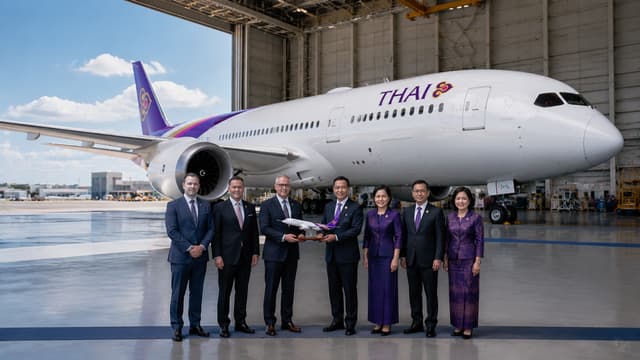 AerCap delivers first Boeing 787-9 to Thai Airways