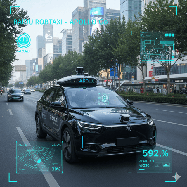 Baidu AI growth mitigates revenue slip as driverless rides surge