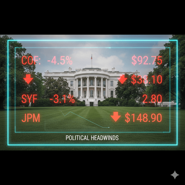 Bank stocks reel as Trump targets credit card profits with 10% cap