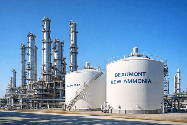 Woodside hits first ammonia milestone at $2.35B Texas export hub