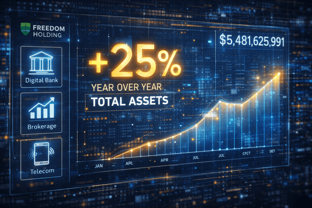 Freedom Holding assets surge 25% to $12.4B amid ecosystem expansion