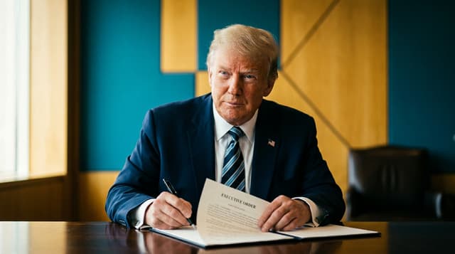 Trump signs executive order threatening 100% tariffs on foreign-made patented drugs