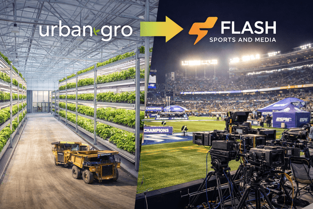 Urban-Gro closes Flash Sports and Media merger