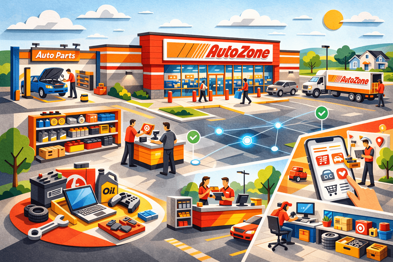 AutoZone sales climb 8% as inventory charges pressure bottom line