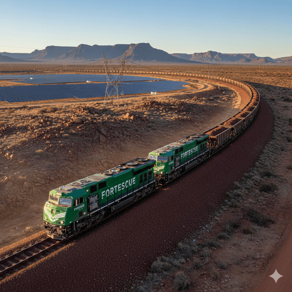 Fortescue debuts world-first electric iron ore trains