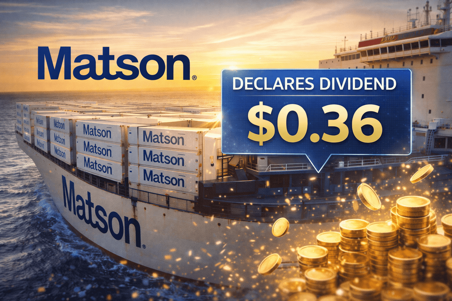 Matson sets $0.36 dividend as China trade pact stabilizes pacific freight