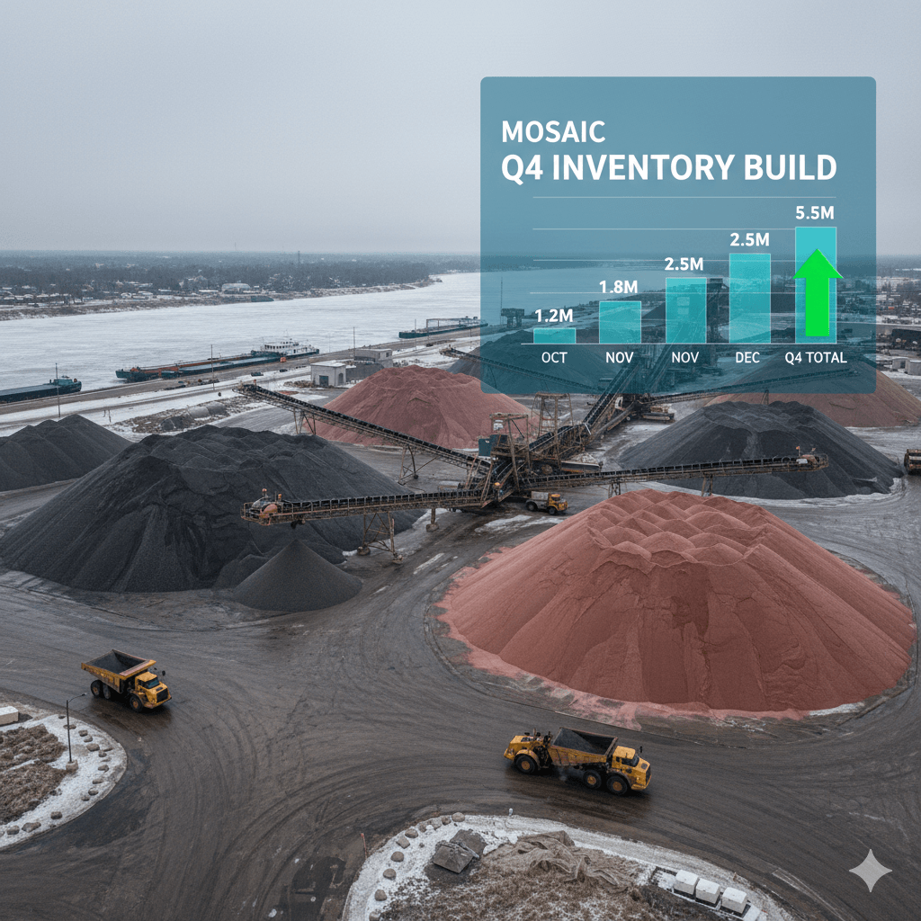 Mosaic phosphate sales plunge as weather, pricing stifle demand