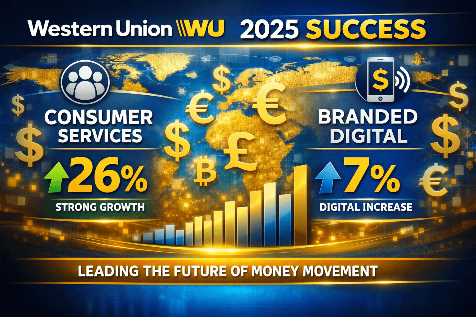 Western Union adjusted profits climb despite revenue slump in core Americas market