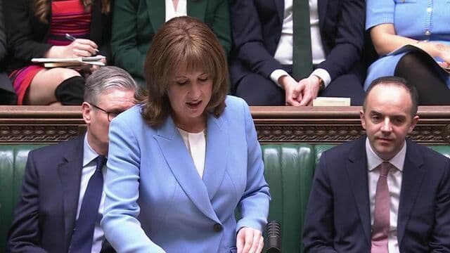 UK's Reeves: OBR Sees 2029-30 Fiscal Buffer of £23.6 Bln