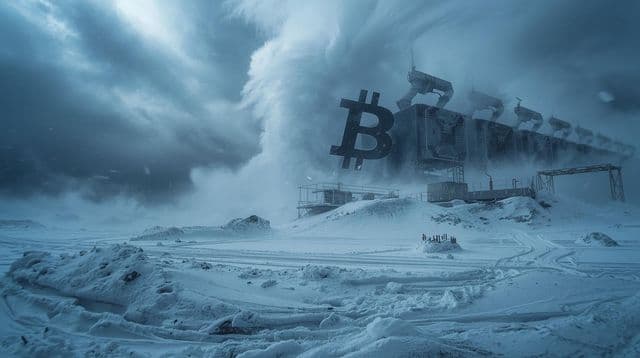 Arctic storm curtails US Bitcoin mining as block times stretch