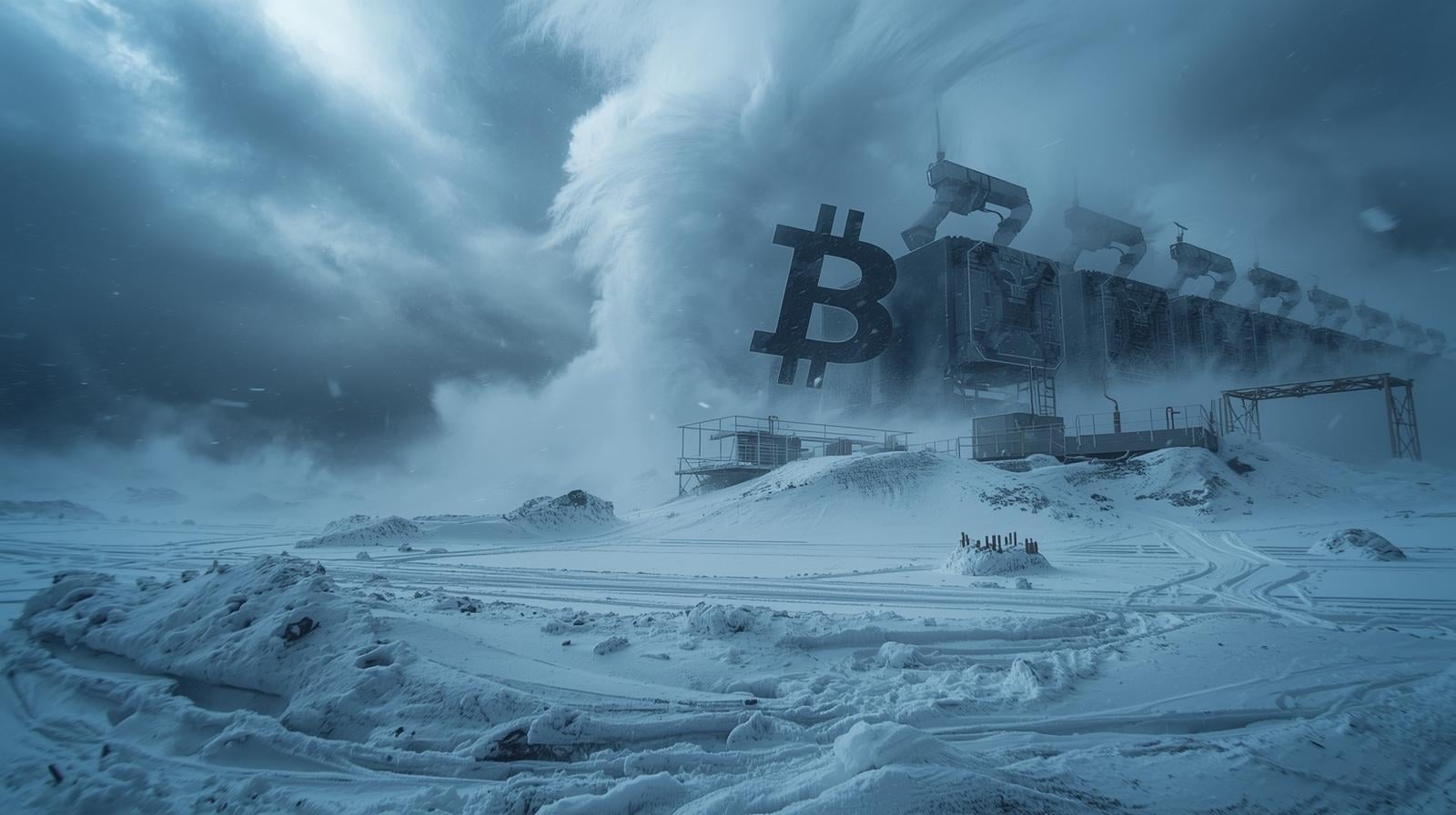 Arctic storm curtails US Bitcoin mining as block times stretch