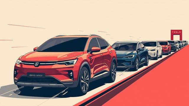 BYD poised to overtake Tesla as world’s top EV seller