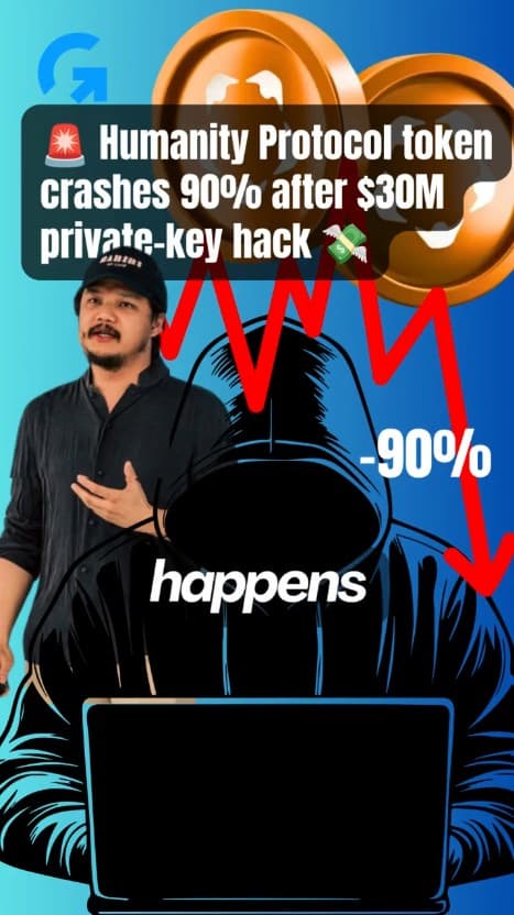 Humanity Protocol hack wipes out US$30m and 90% of value
