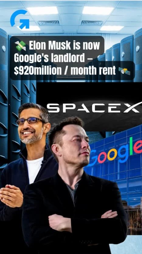 Google to pay SpaceX US$920m a month for AI chips