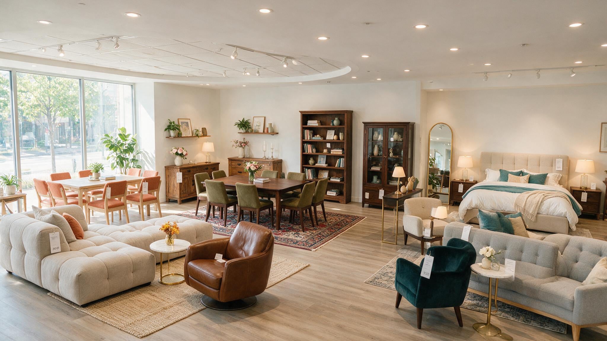 A furniture shop.