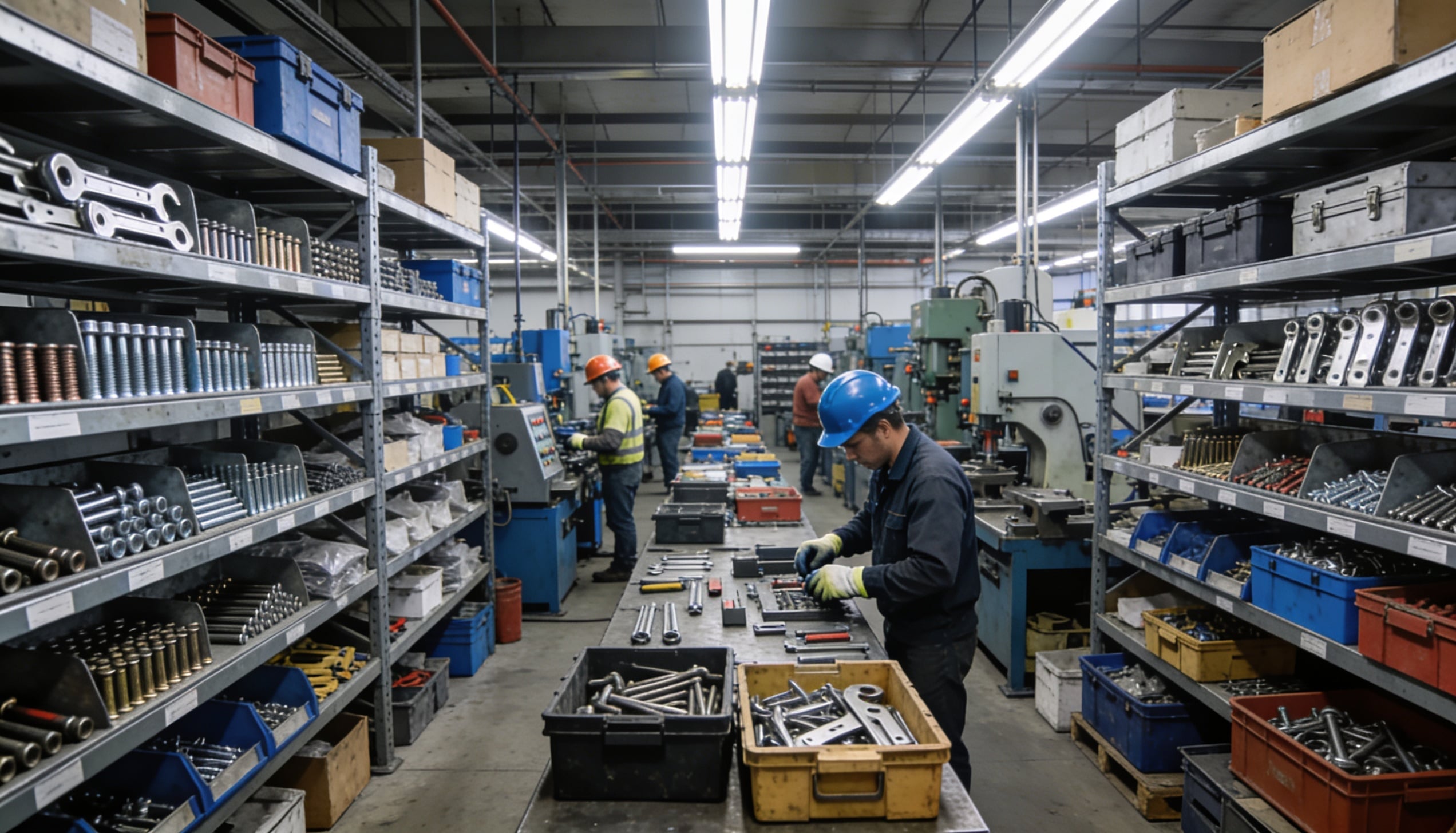 people working inside the hardware