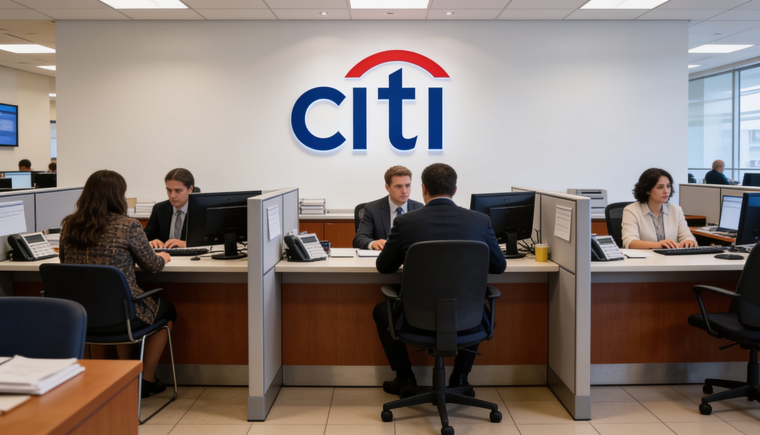A bank employees entertaining clients.