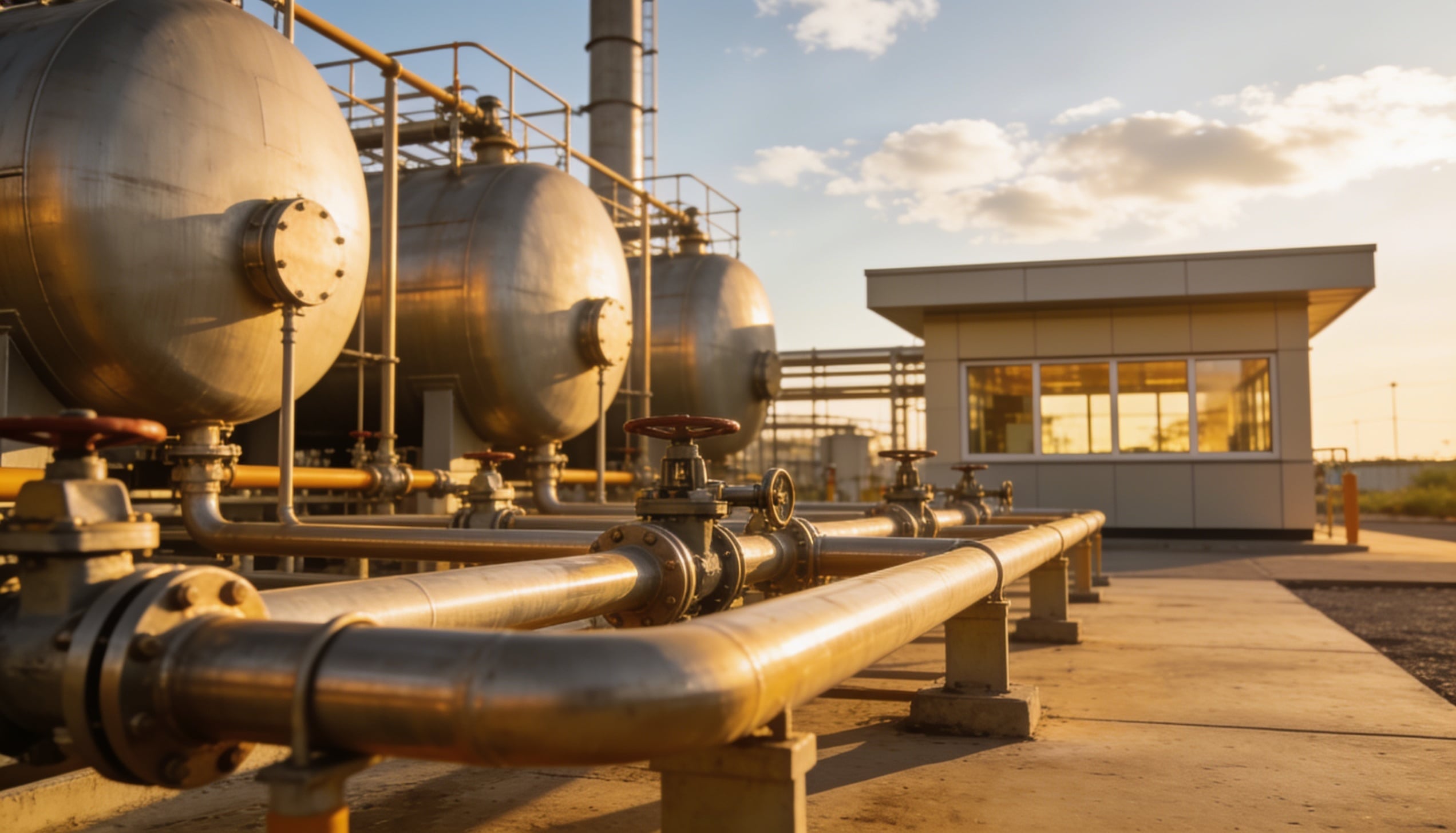 A facility of a natural gas company.