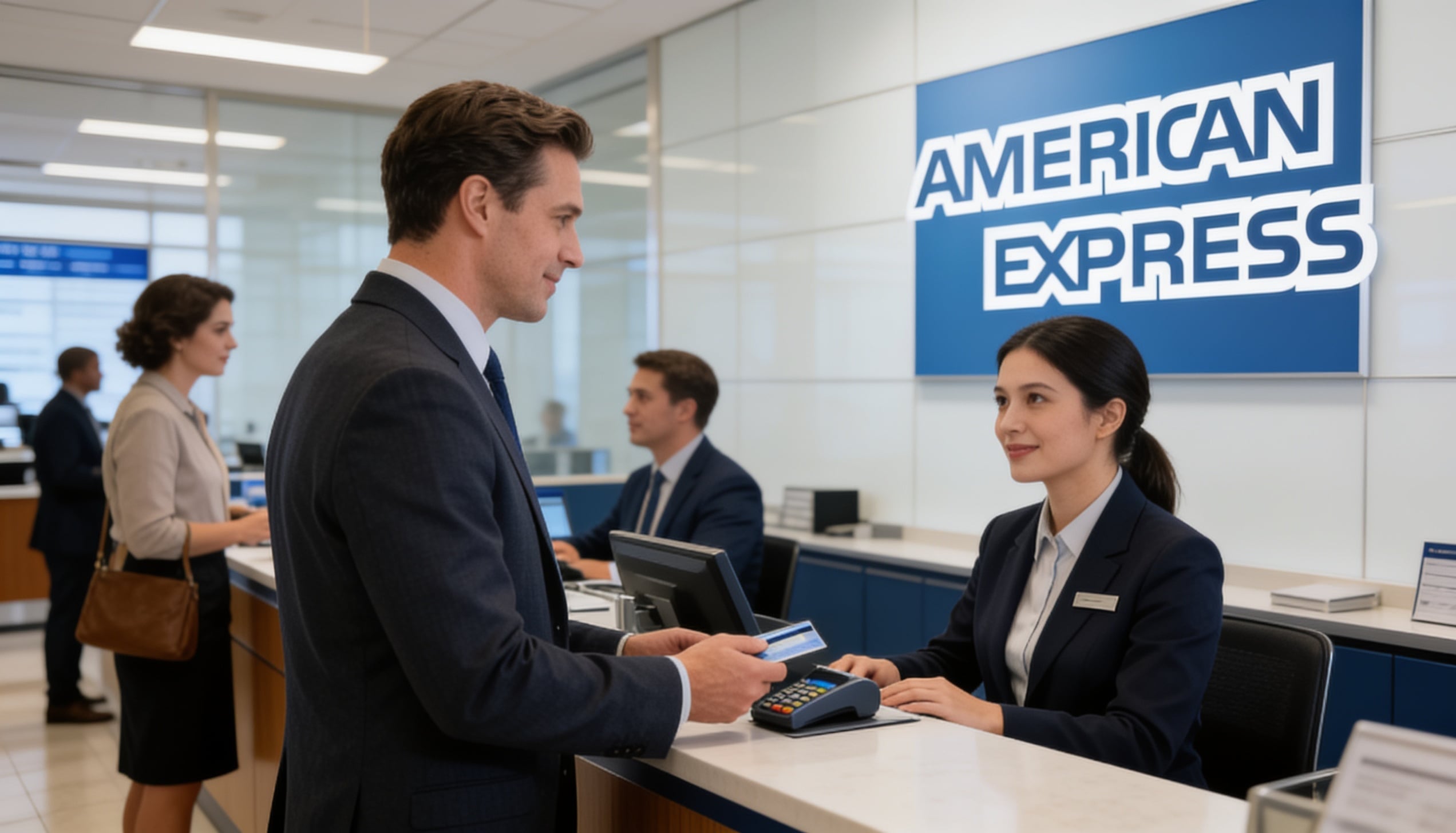An employee entertaining a client.