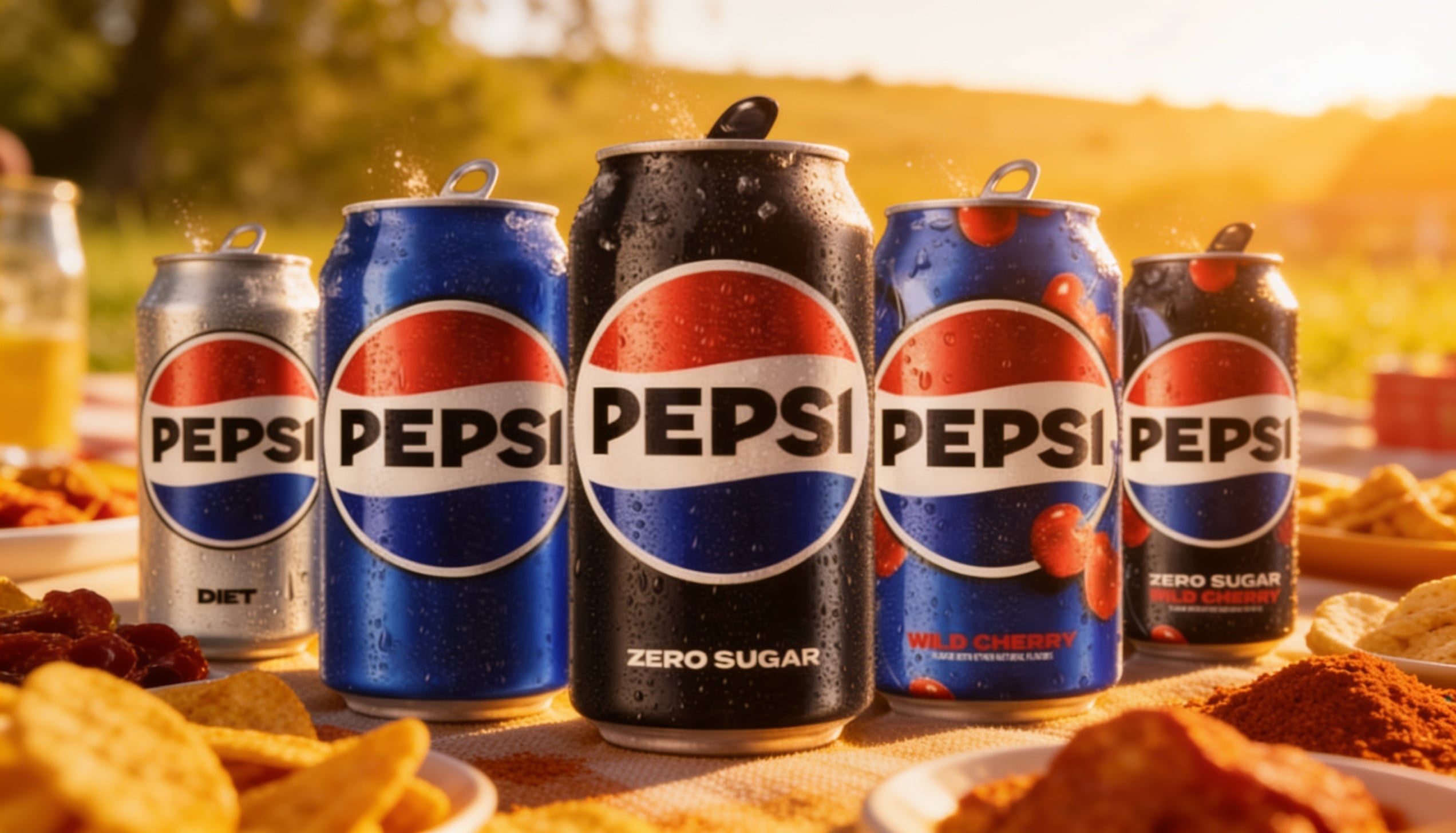 Pepsi products.