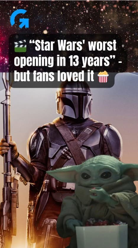 Mandalorian and Grogu posts weakest Disney Star Wars opening but stronger margins