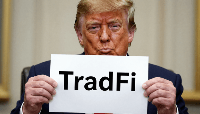 Trump hosts TradFi giants at Mar-a-Lago